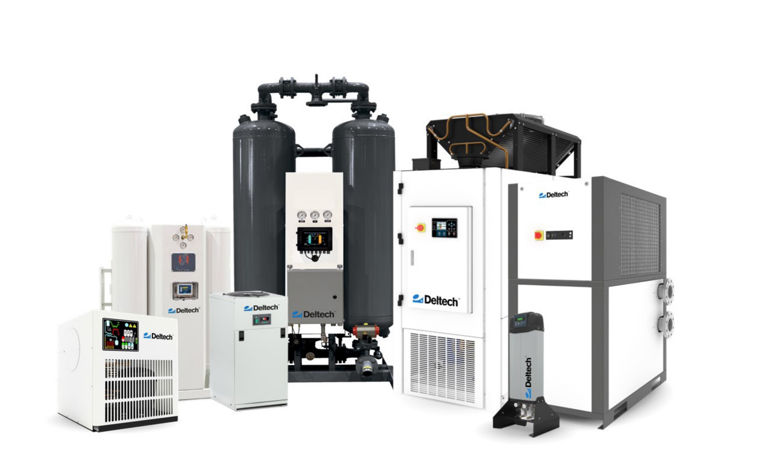 Deltech refrigerated and desiccant dryer, chiller, and filtration product lineup