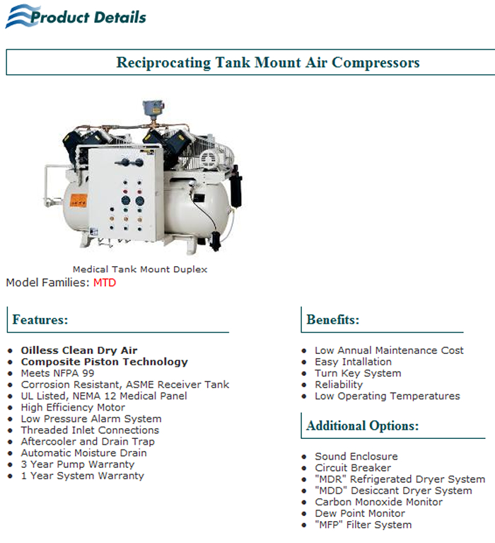 Reciprocating Tank Mount Air Compressors